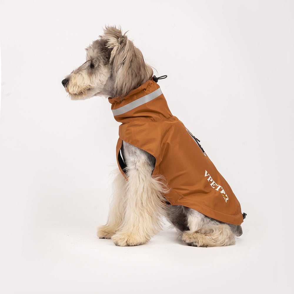 跨境狗狗衣服防水魔术贴雨衣中小型犬宠物衣服宠物雨衣狗狗雨衣狗