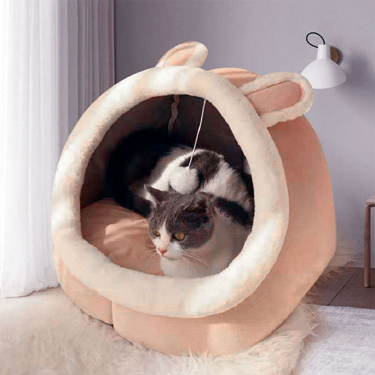 厂家宠物四季保暖猫窝冬天猫咪窝狗狗窝四季封闭式 猫床 宠物用品