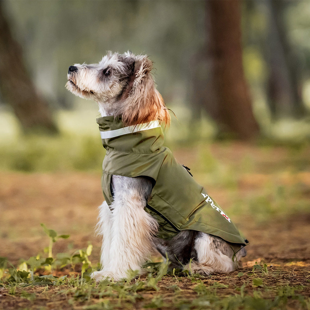 跨境狗狗衣服防水魔术贴雨衣中小型犬宠物衣服宠物雨衣狗狗雨衣狗