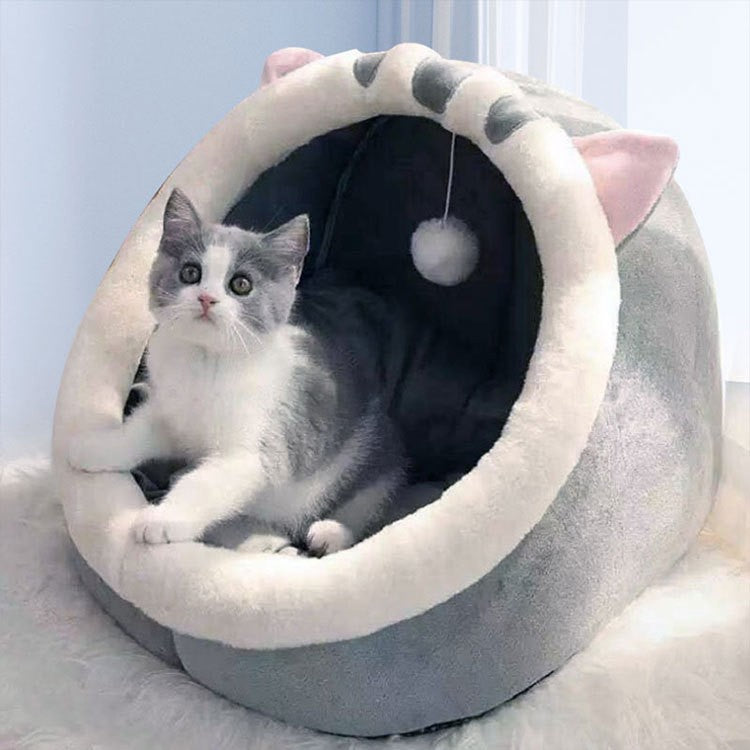 厂家宠物四季保暖猫窝冬天猫咪窝狗狗窝四季封闭式 猫床 宠物用品