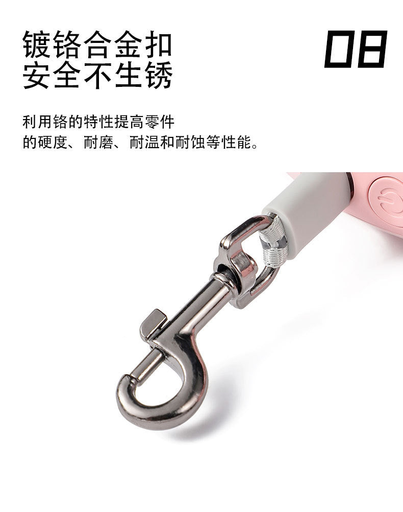 Pet Leash Retractable Adjustable Safety Dog Walking Leash Cross-border Wholesale Reflective Leash for Dogs3m Tractor