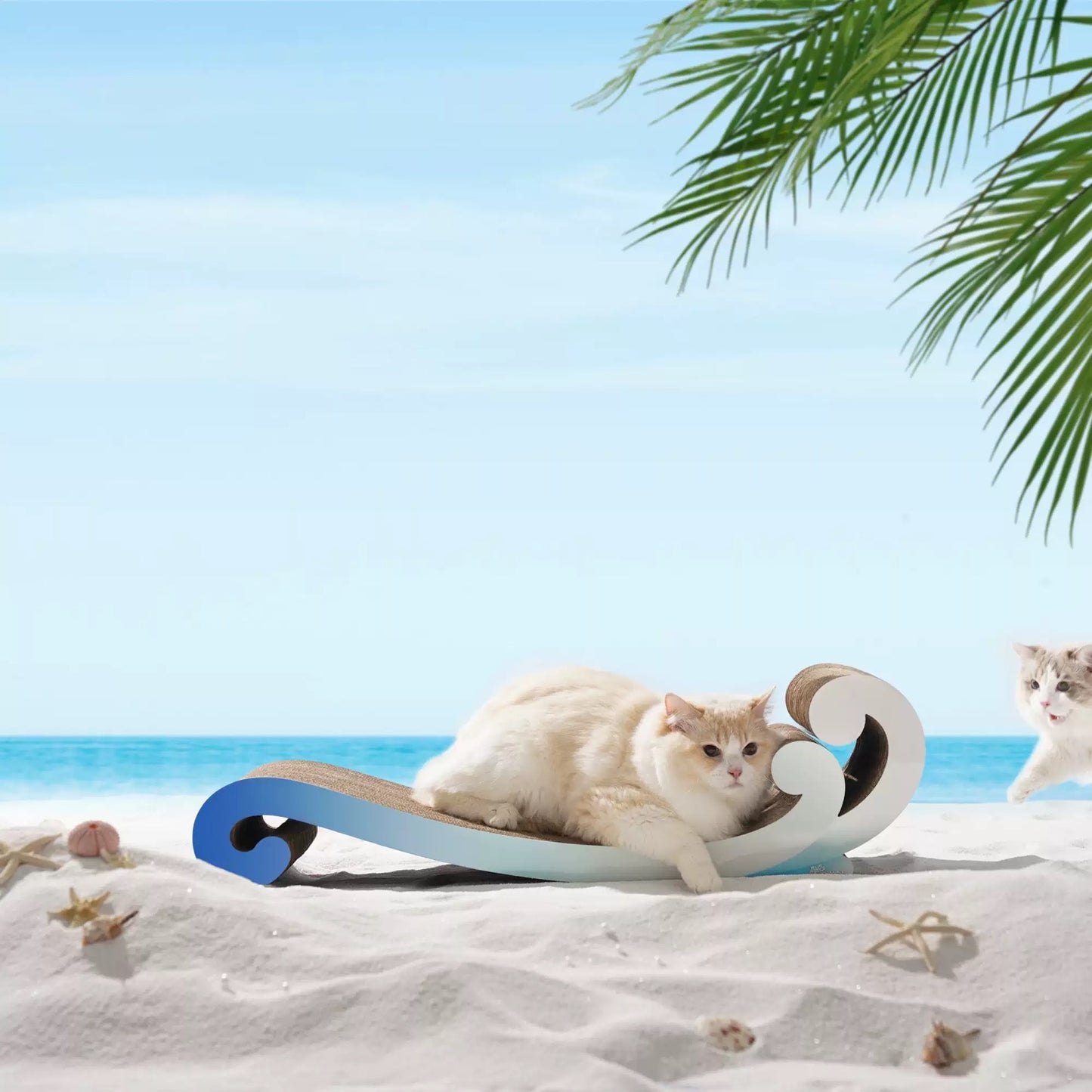 Wave-Shape Concubine Cat Chair