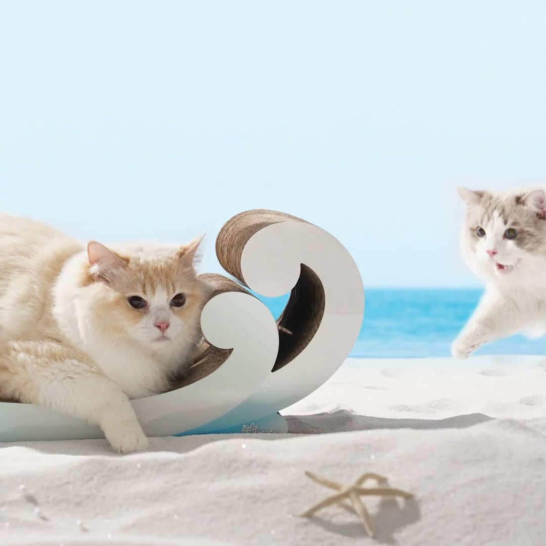 Wave-Shape Concubine Cat Chair