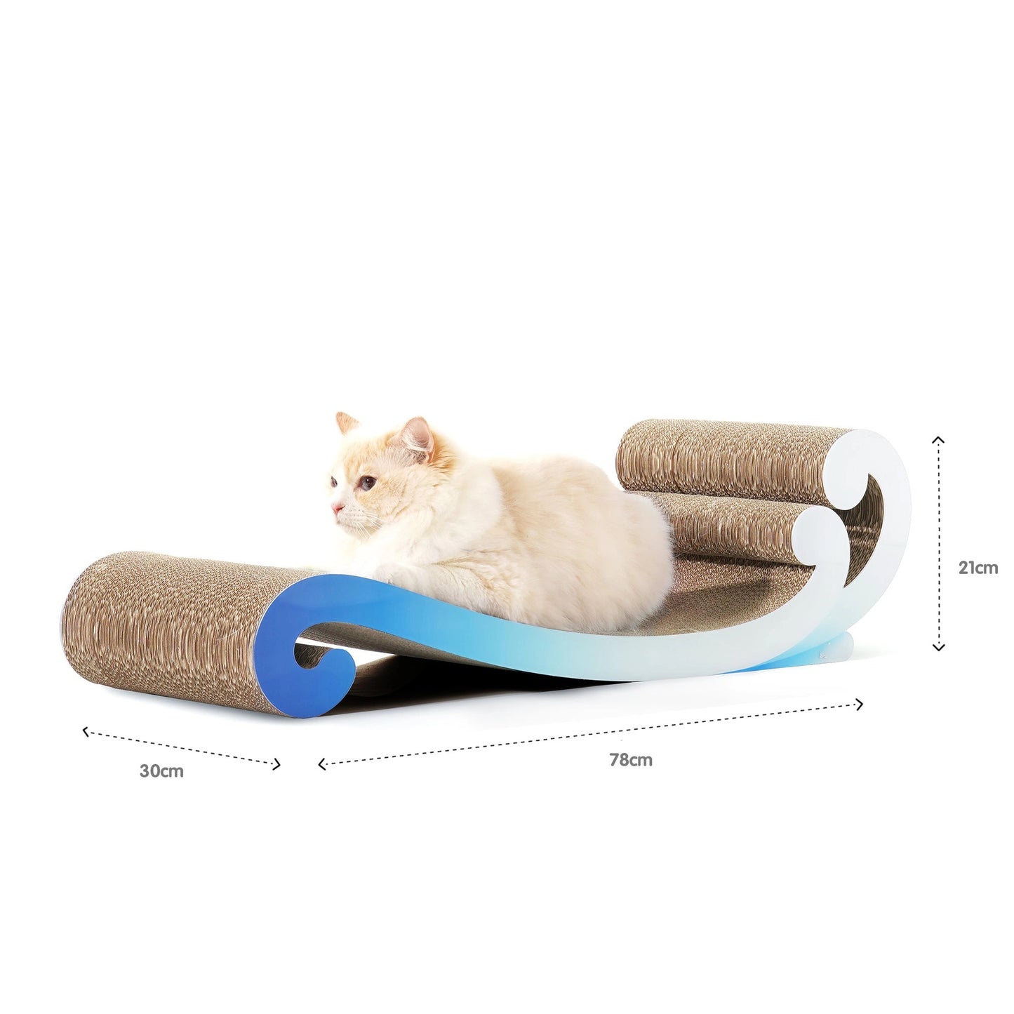 Wave-Shape Concubine Cat Chair