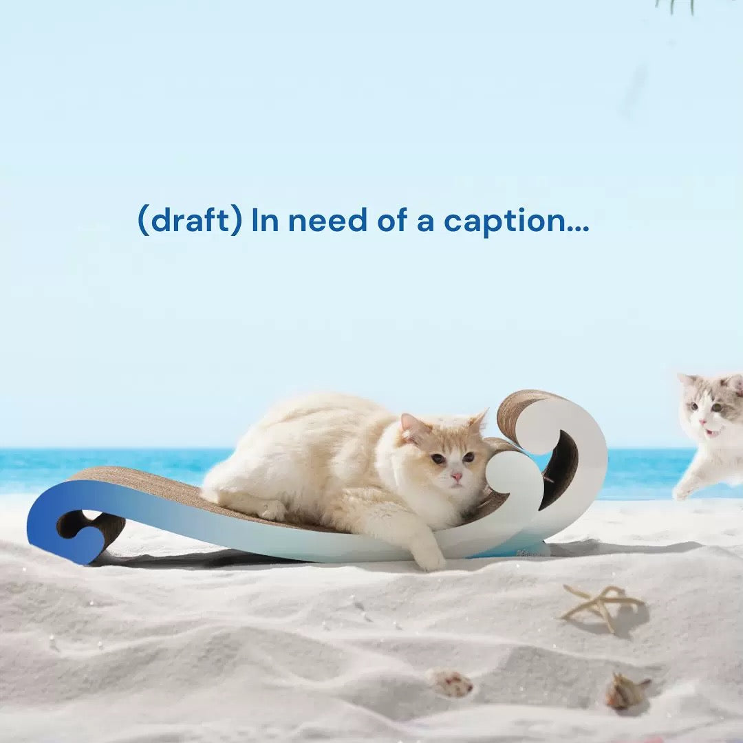 Wave-Shape Concubine Cat Chair