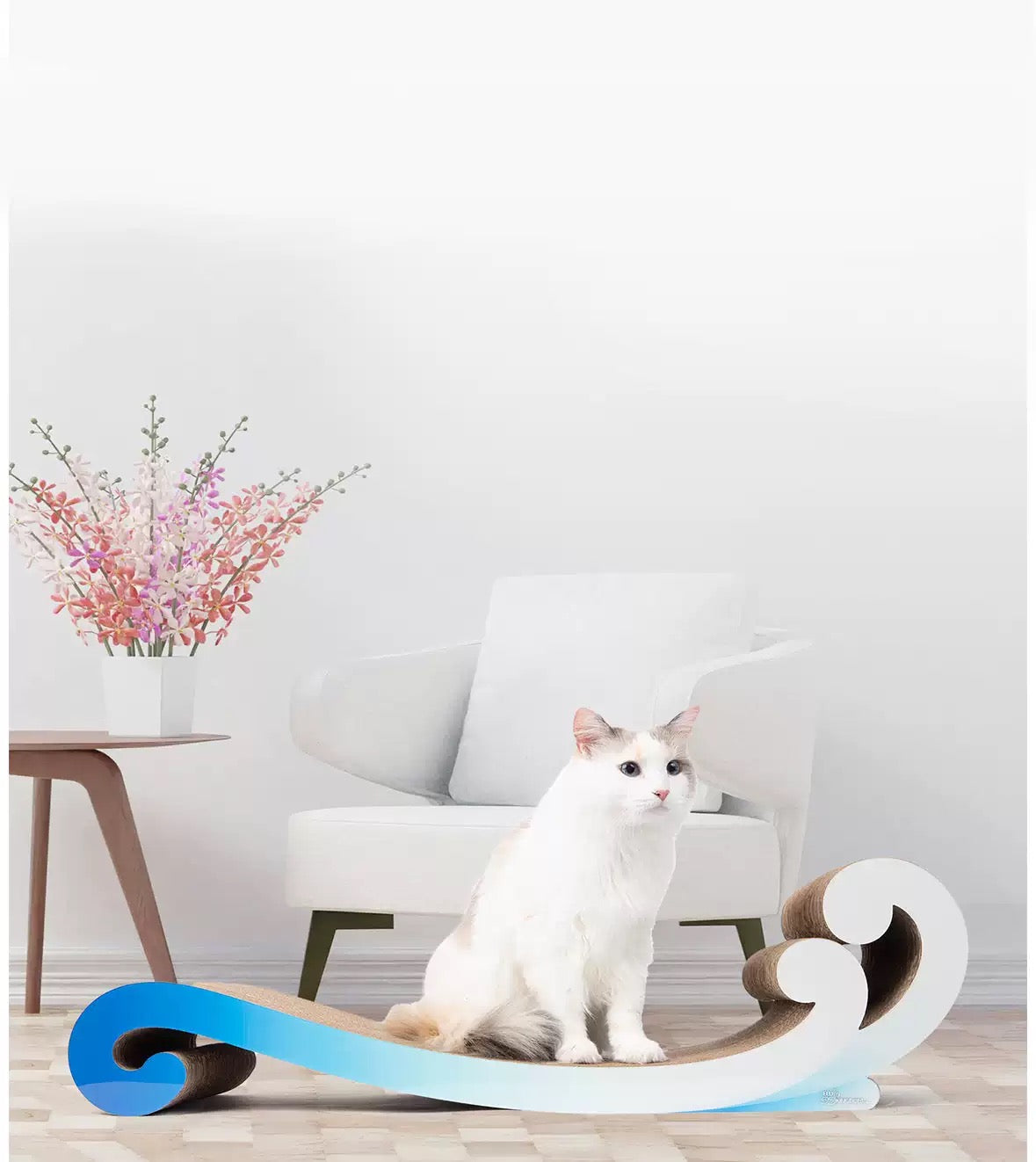 Wave-Shape Concubine Cat Chair