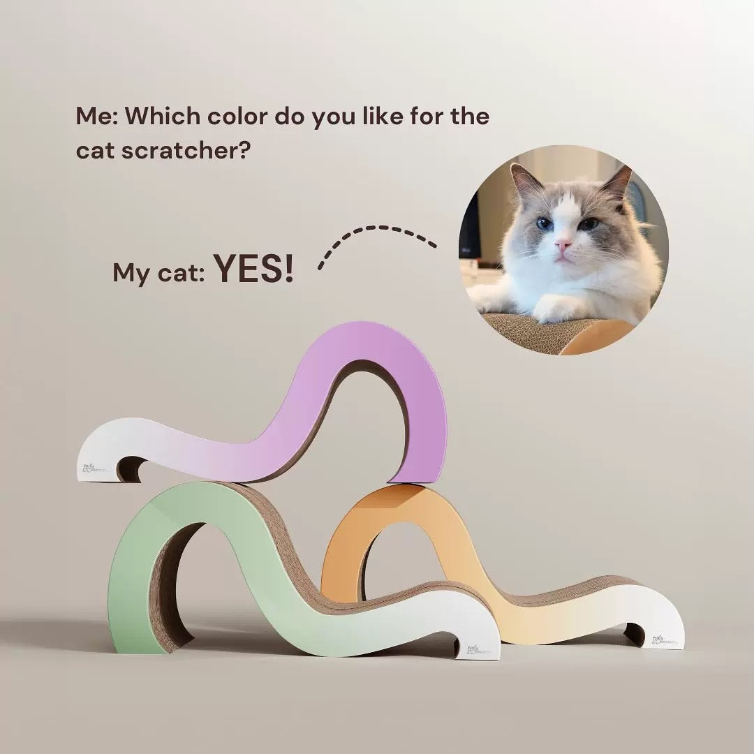 Big M Shape Cat Scracher