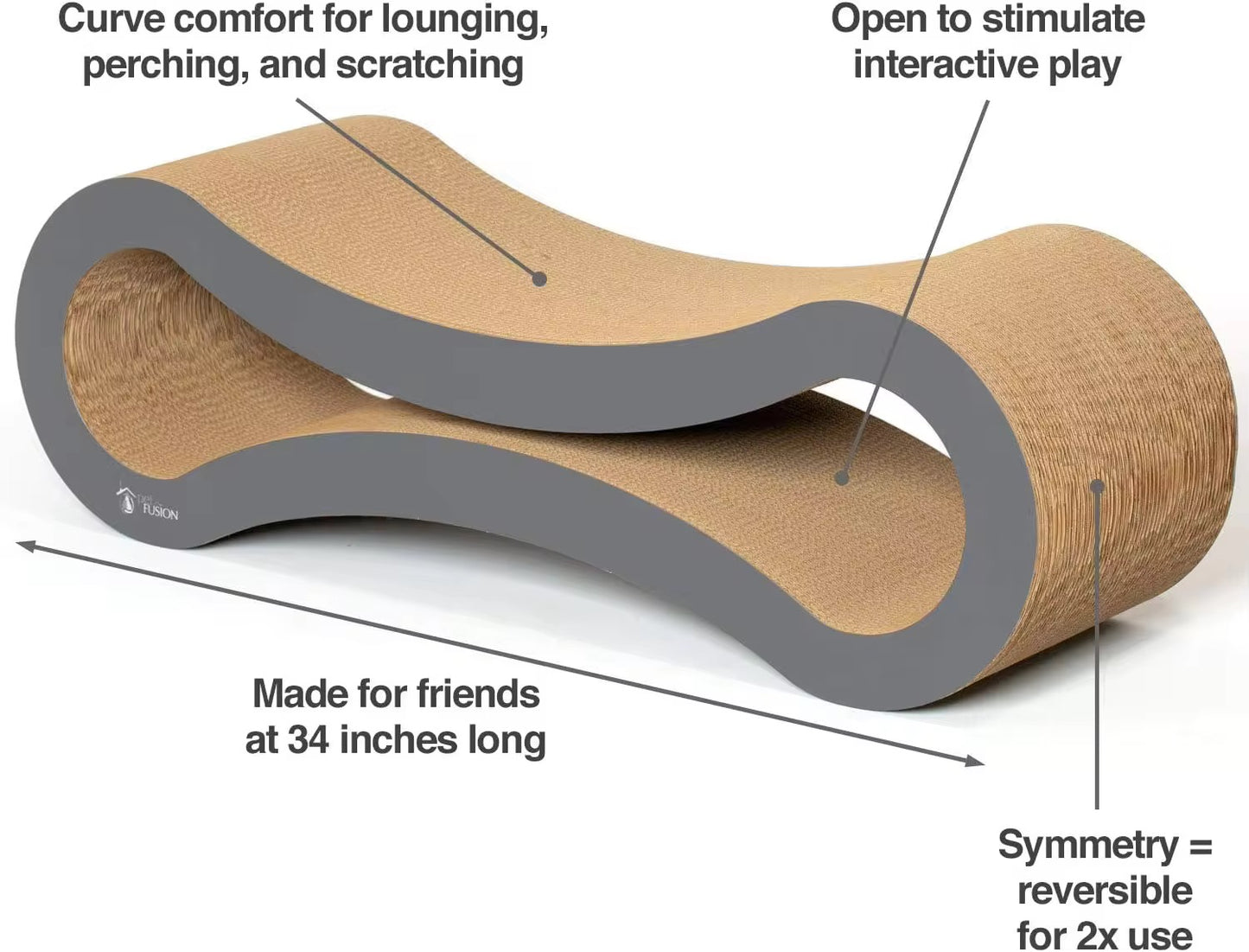 Big M Shape Cat Scracher