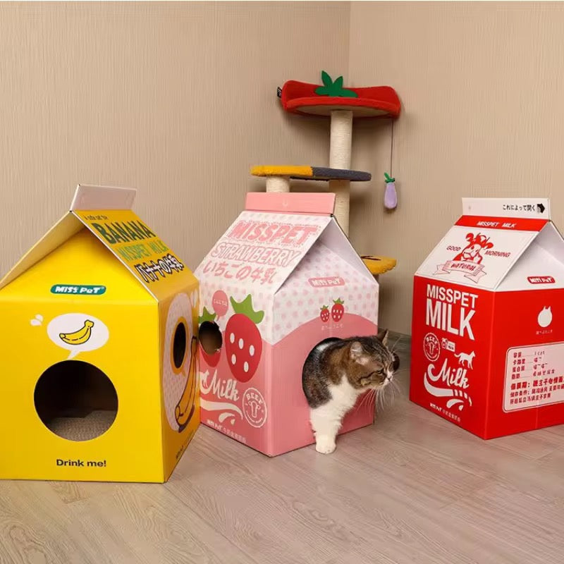 Milk Carton Cat House