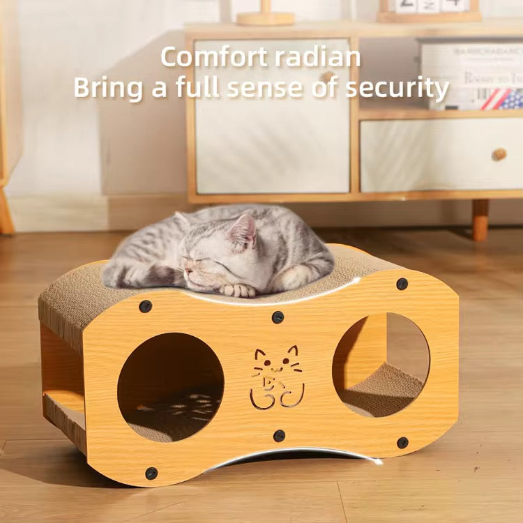 Double-Hole Cat House