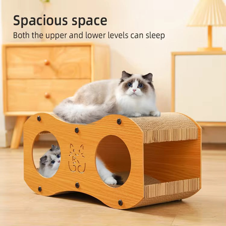 Double-Hole Cat House