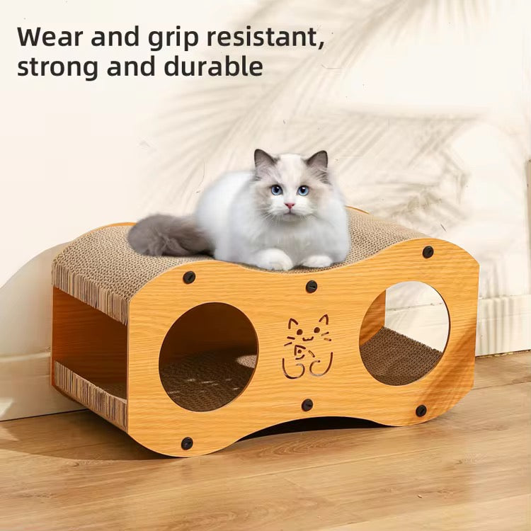 Double-Hole Cat House