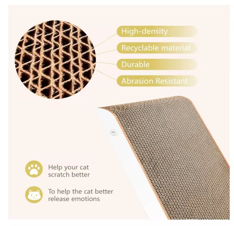 White Splicing Cat Scratcher