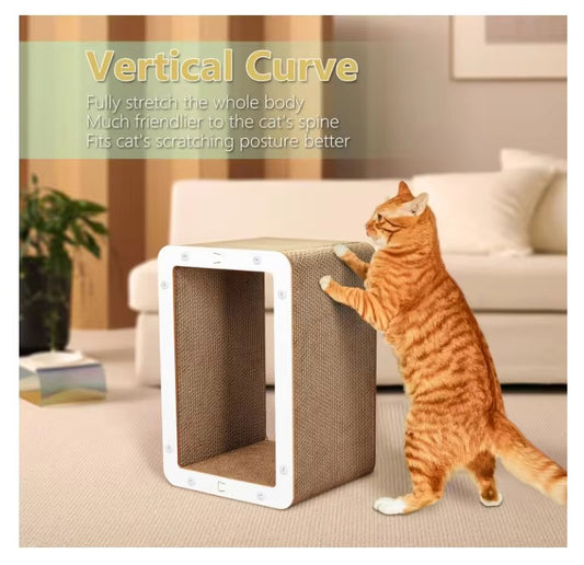 White Splicing Cat Scratcher