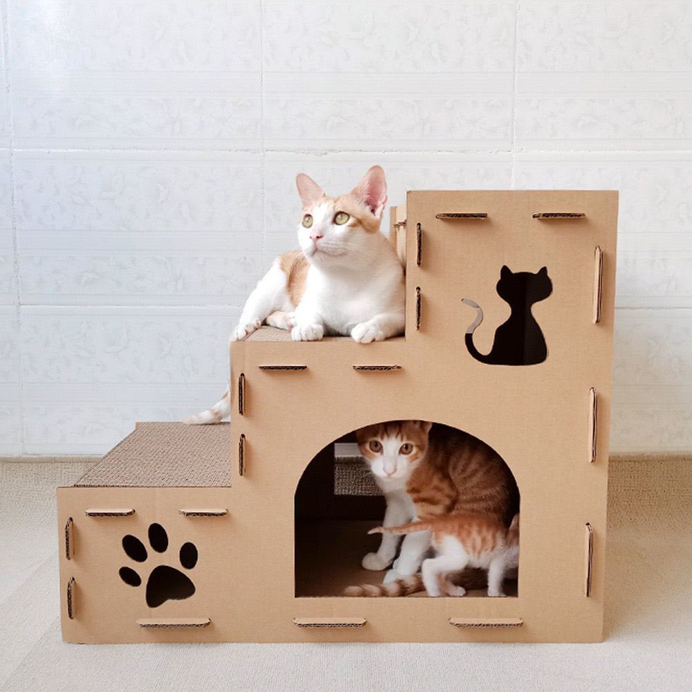 3-Level Staircase Cat House