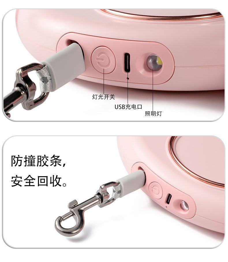 Pet Leash Retractable Adjustable Safety Dog Walking Leash Cross-border Wholesale Reflective Leash for Dogs3m Tractor